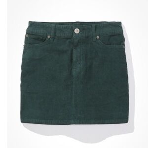 American Eagle Green Corduroy Skirt